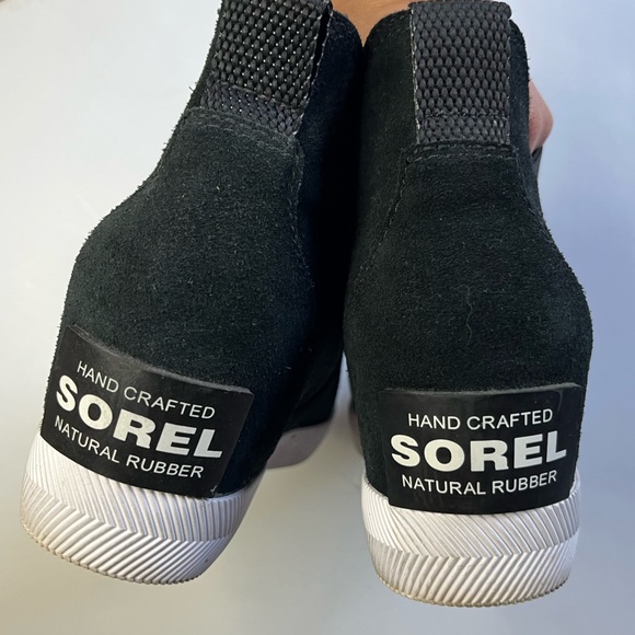 Sorel Out N About Slip-On Women's Wedge - Size 8 Black - Picture 8 of 10